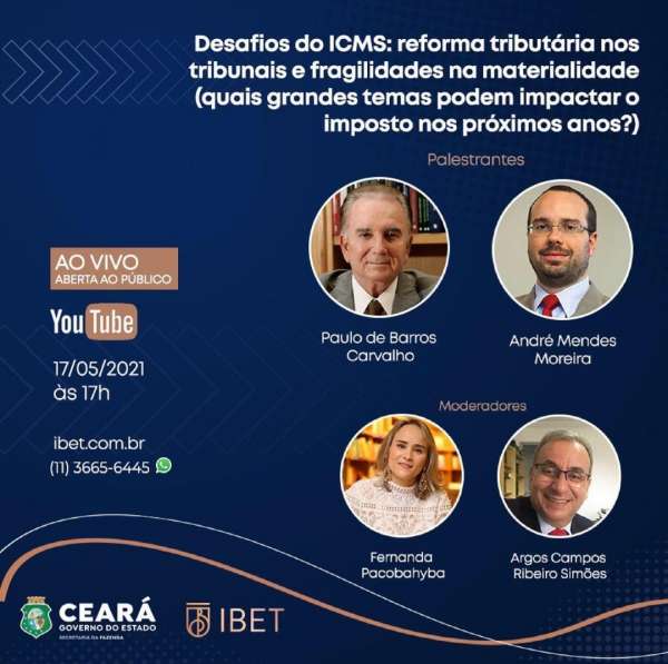 Sefaz e Ibet promovem debate sobre reforma tributária nesta segunda-feira (17)