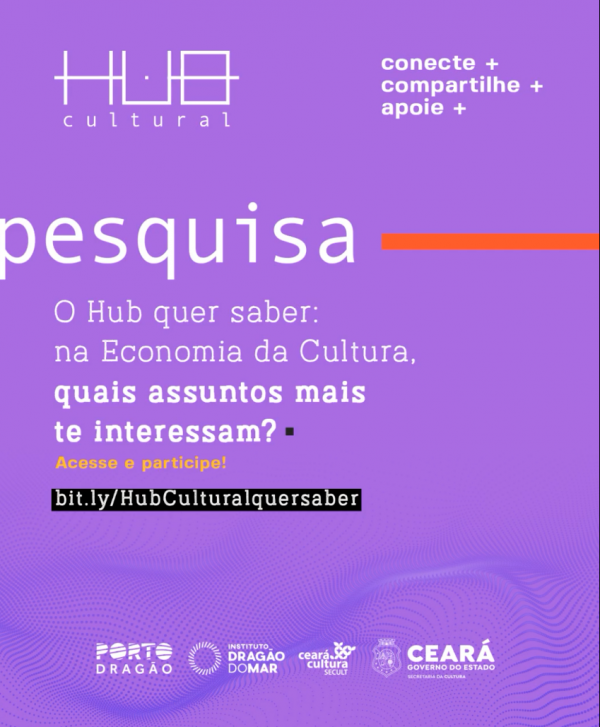 HUB Cultural do Ceará abre pesquisa para mapear perfis e interesses na Economia da Cultura