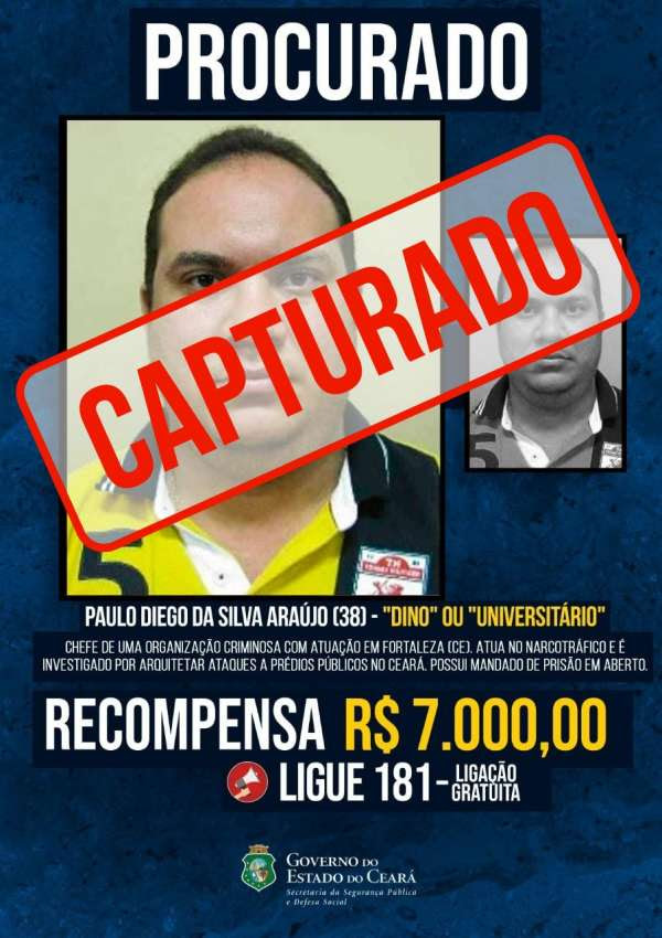 Polícia Civil do Ceará prende em São Paulo um dos homens mais procurados do Estado