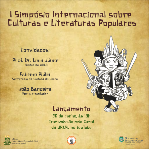 I Simpósio Internacional sobre Culturas e Literaturas Populares será lançado nesta quarta-feira (30)