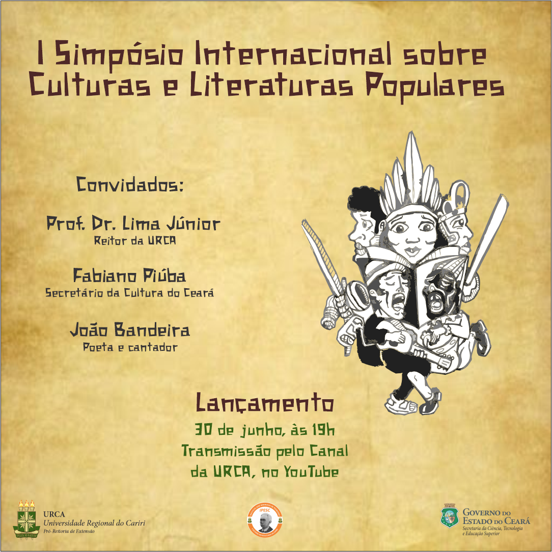I Simpósio Internacional sobre Culturas e Literaturas Populares será lançado nesta quarta-feira (30)
