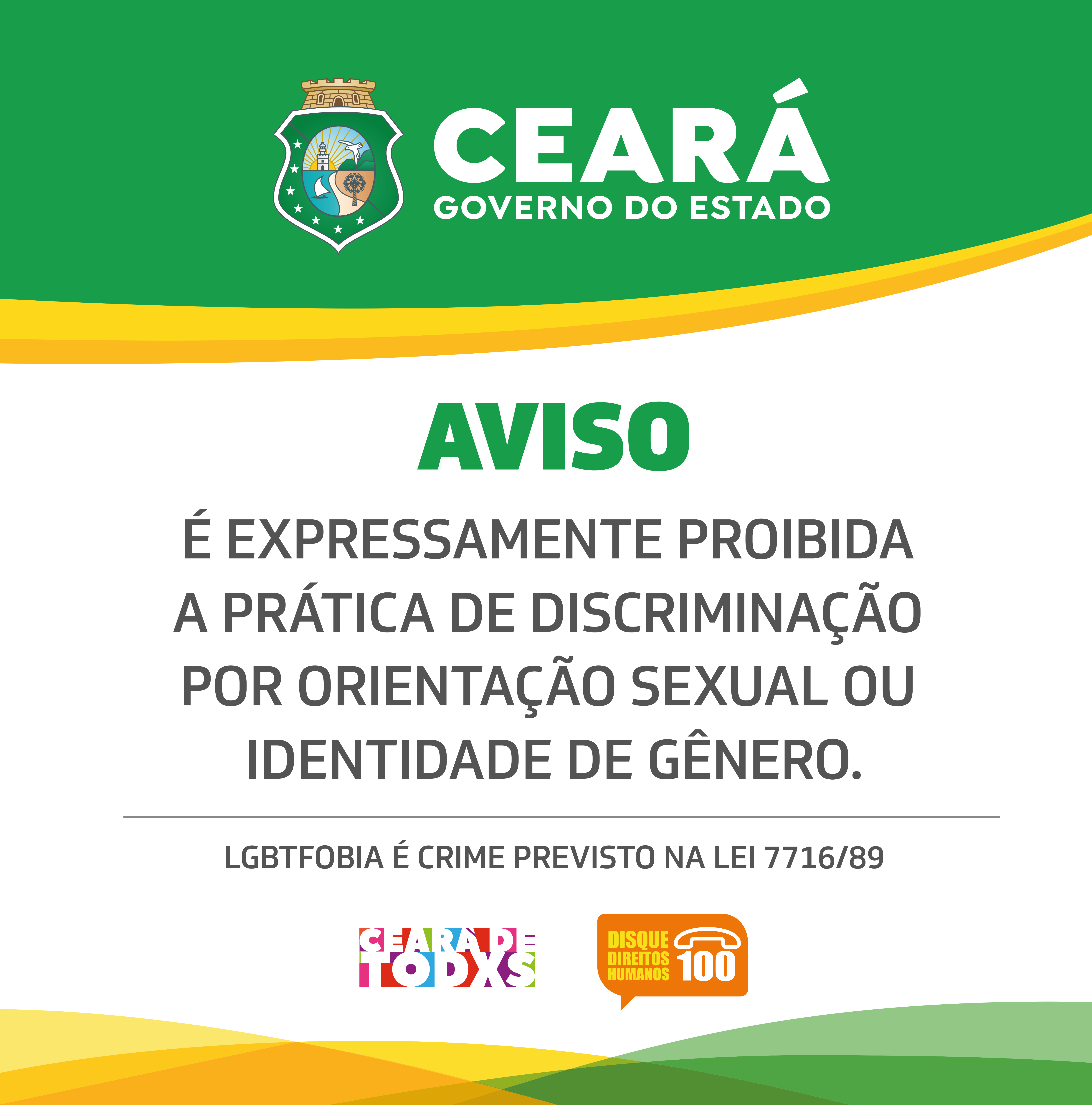 Estabelecimentos públicos e privados devem fixar placas de enfrentamento à LGBTfobia