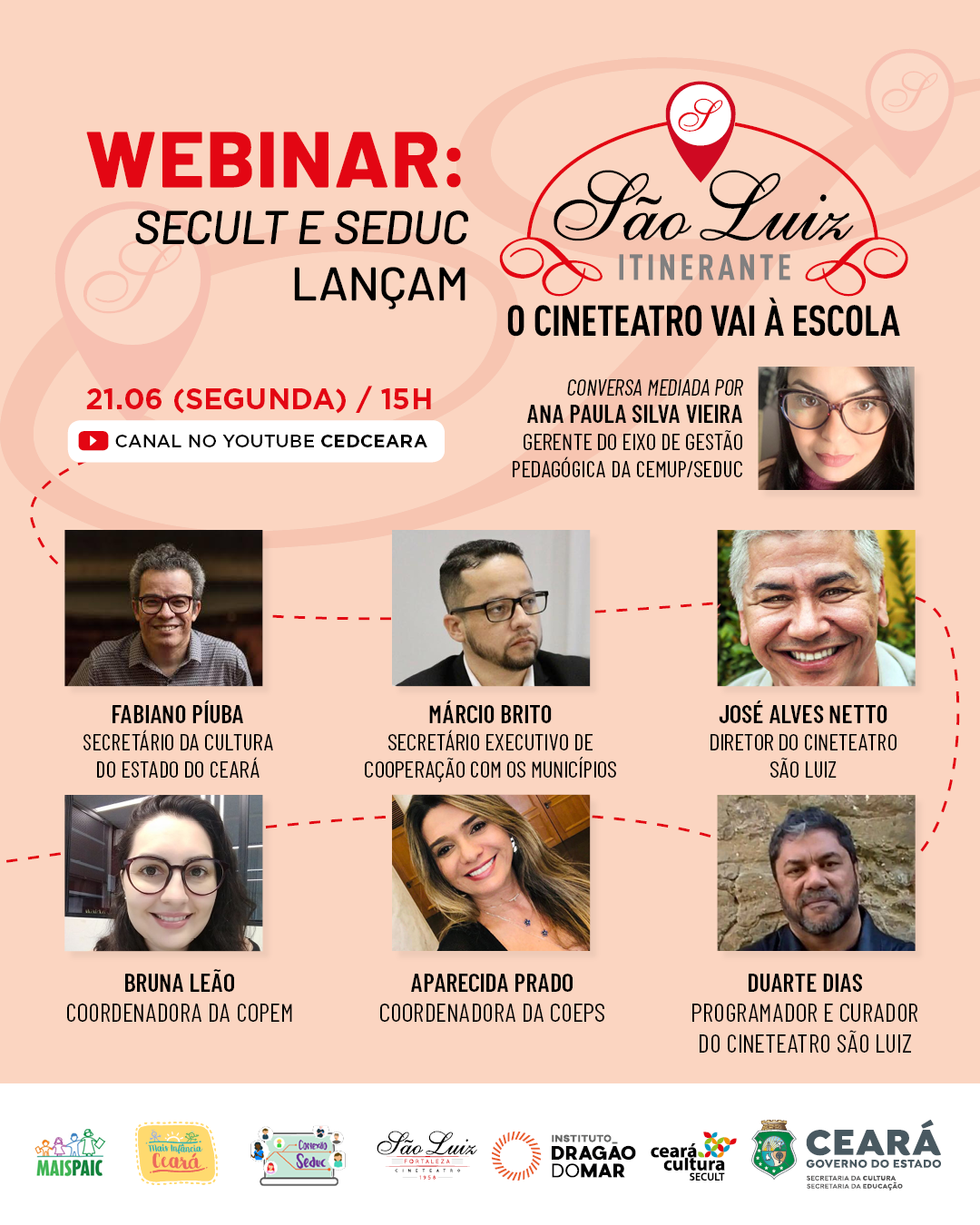 Secult Ceará e Cineteatro São Luiz estreiam parceria com Secretaria da Educação