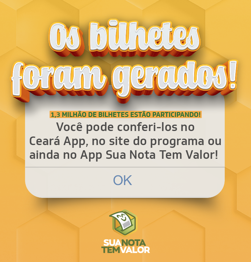 Mais de 1,3 milhão de bilhetes participarão do 11º sorteio do Sua Nota Tem Valor