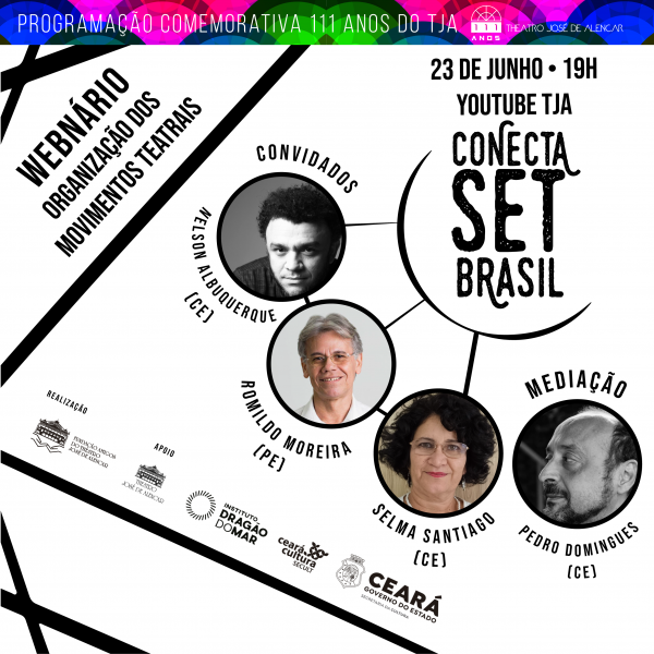Conecta SET Brasil: Webnário discute relação dos equipamentos cênicos com a cidade e os movimentos teatrais no YouTube do TJA