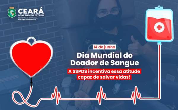 Em parceria com o Hemoce, SSPDS incentiva profissionais da segurança a serem doadores de sangue