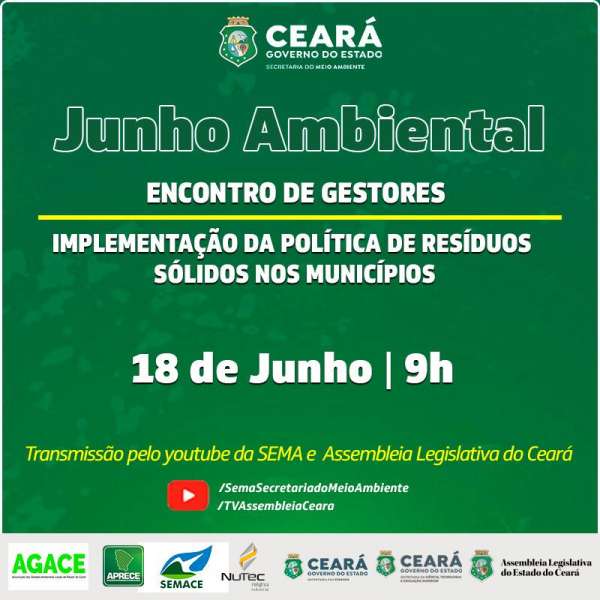 Encontro de Gestores debate implantação de política de resíduos sólidos nos municípios nesta sexta