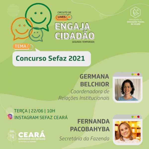 Engaja Cidadão aborda concurso público da Sefaz na terça-feira (22)