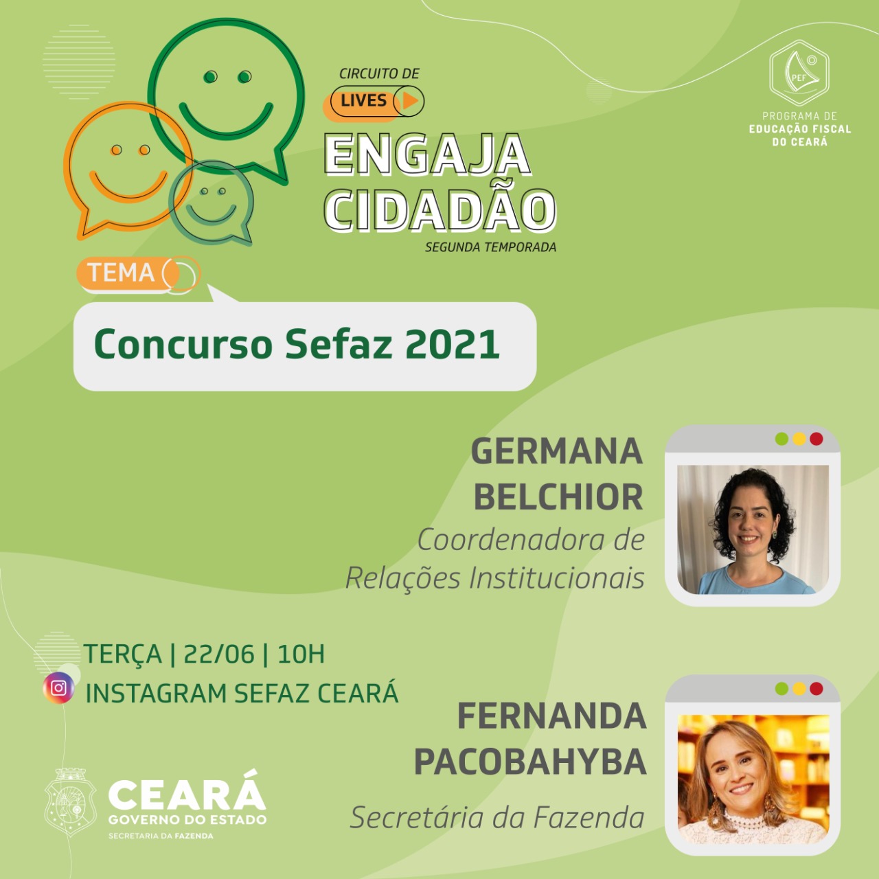 Engaja Cidadão aborda concurso público da Sefaz na terça-feira (22)