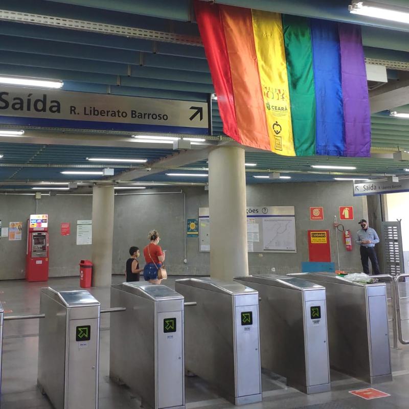 Mês do Orgulho: Equipamentos públicos hasteiam bandeiras LGBTQIA+ em suas fachadas