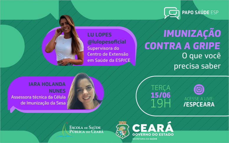 Papo Saúde desta terça (15) esclarece dúvidas sobre a imunização contra a gripe