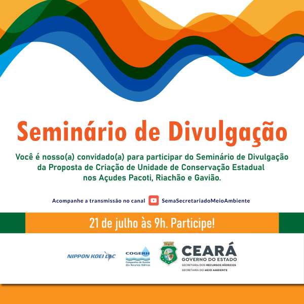 Seminário que debate criação da primeira Unidade de Conservação dos açudes da RMF ocorre nesta quarta (21)