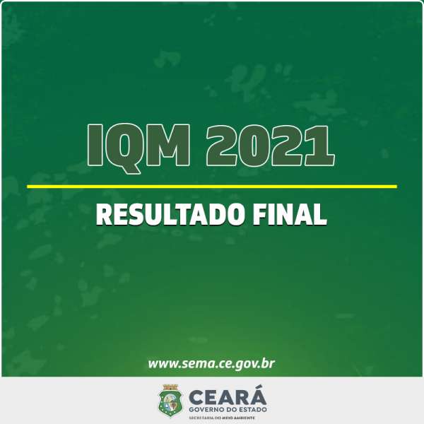 Divulgado o resultado final do Índice Municipal de Qualidade do Meio Ambiente 2021