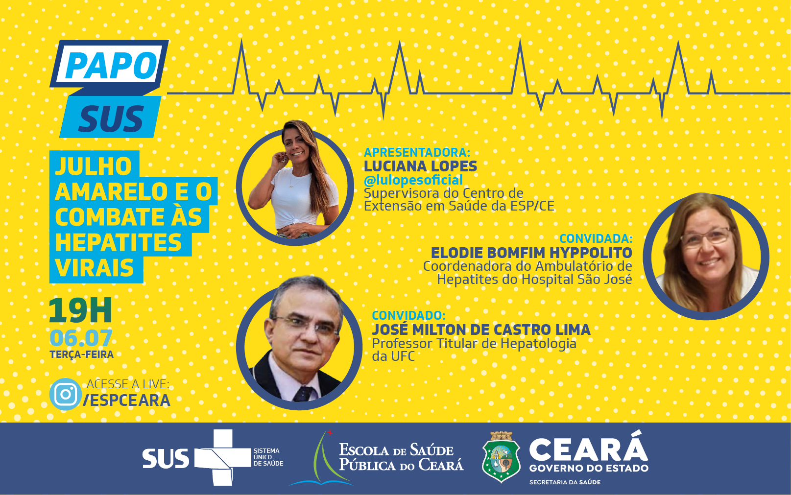 Julho Amarelo: Papo SUS reforça a prevenção e controle das hepatites virais