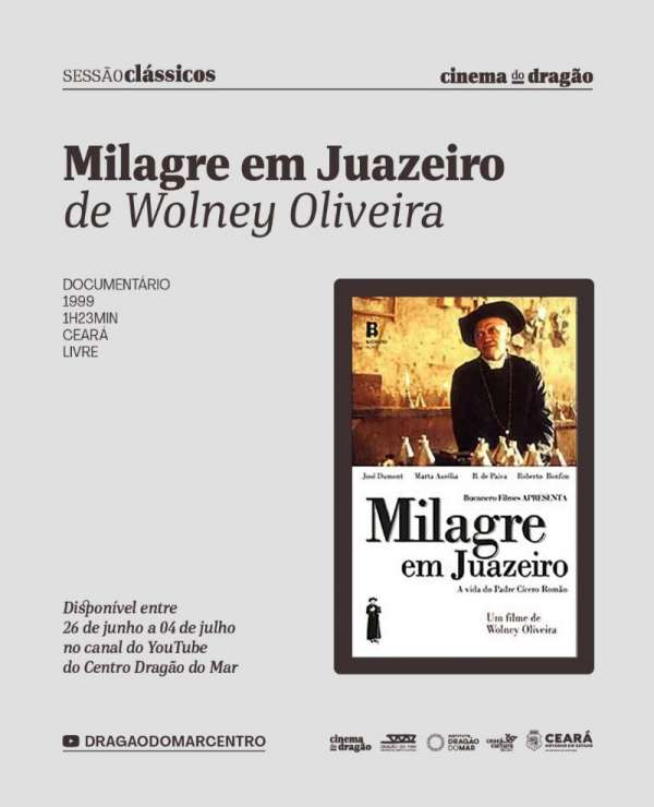 Canal do Dragão do Mar exibe dois clássicos cearenses do cinema até domingo (4)