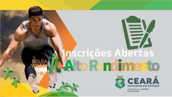 Abertas as inscrições para do Projeto Bolsa-Atleta de Alto Rendimento