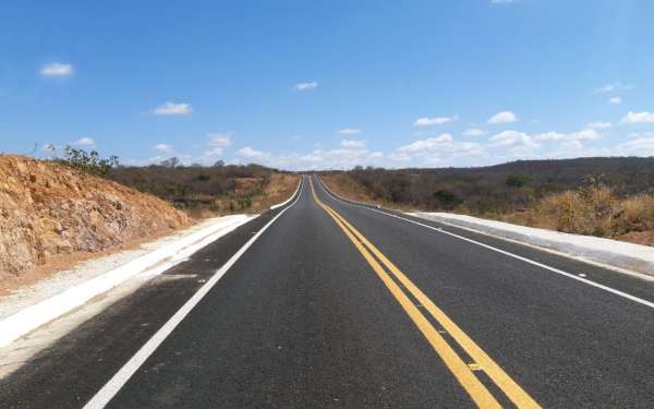 Pavimentação de 25,9 km entre Campos Sales e Barão de Aquiraz está pronta
