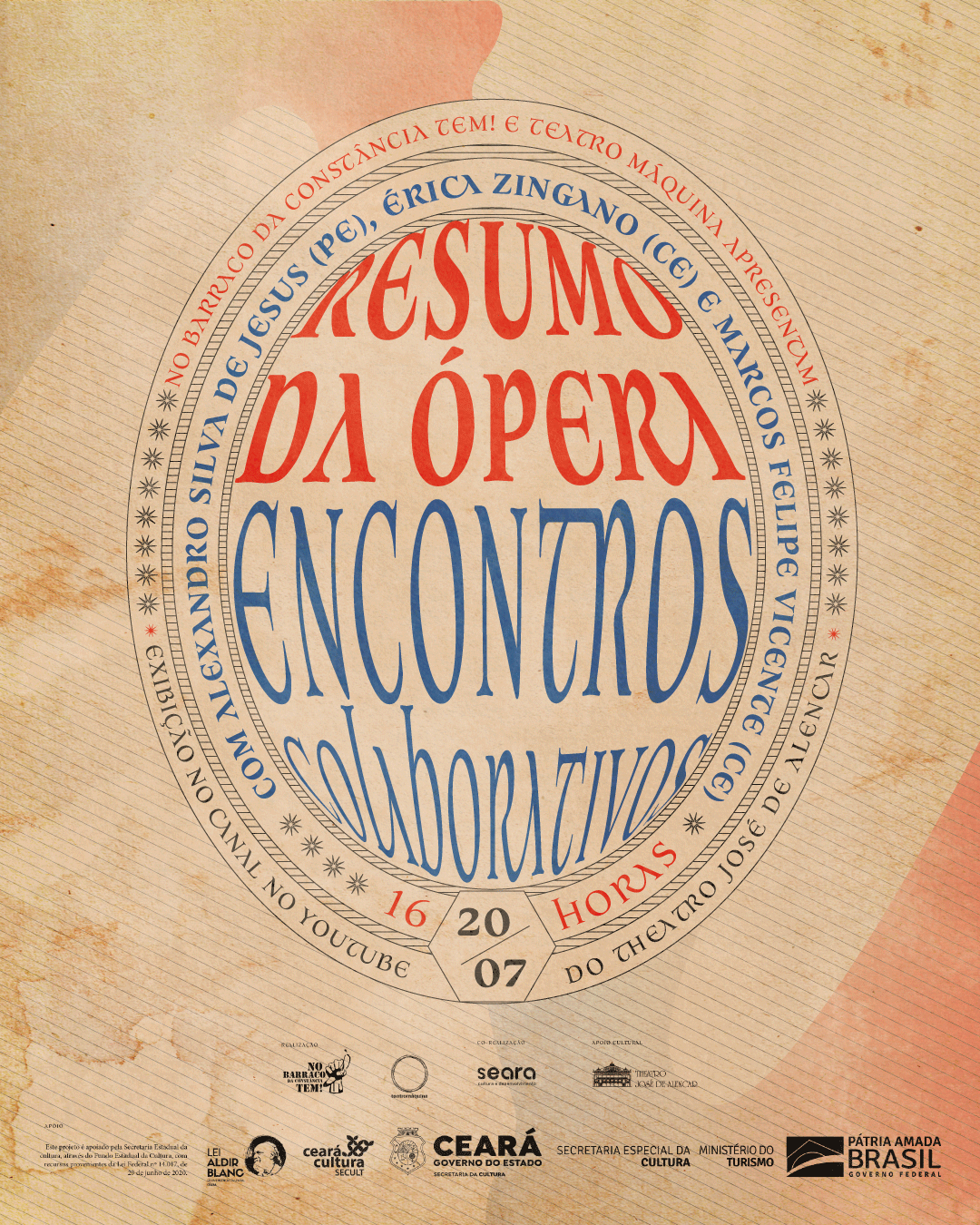 “Resumo da Ópera”: No barraco da Constância tem! e Teatro Máquina estreiam projeto conjunto no YouTube do TJA