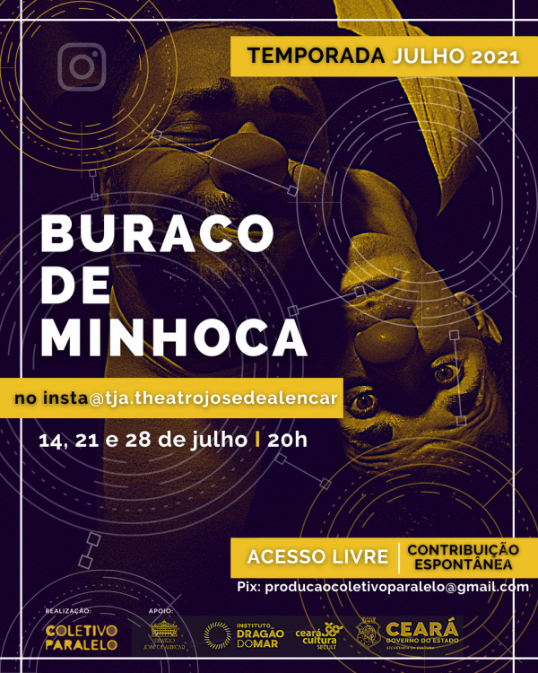 Coletivo Paralelo estreia espetáculo virtual “Buraco de Minhoca” com temporada no Instagram do TJA