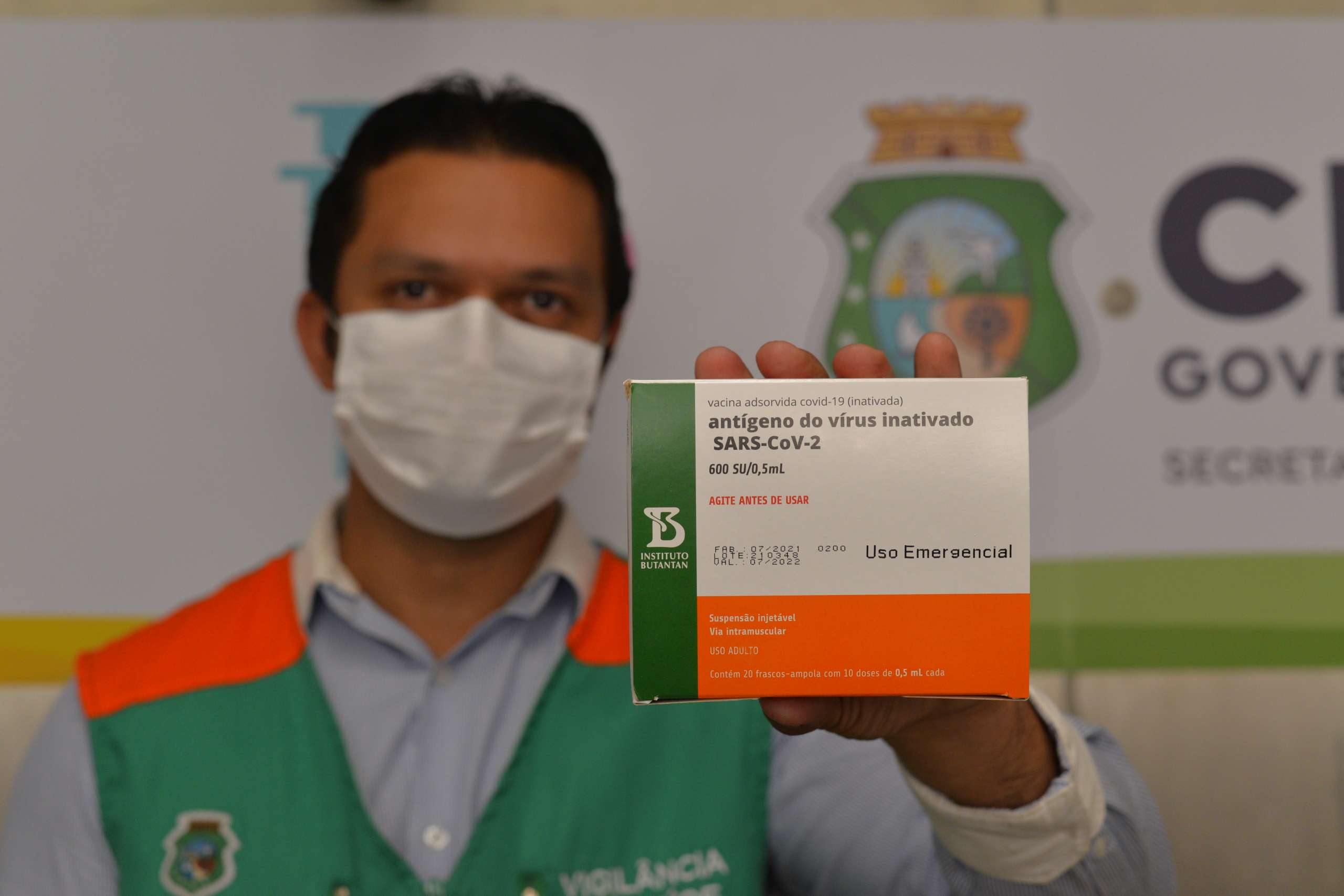 Ceará recebe mais 176 mil doses de vacinas contra a Covid nas primeiras remessas do mês de agosto