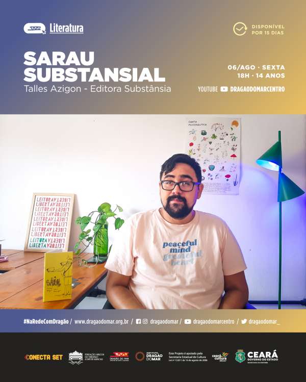 Dragão do Mar realiza sarau literário com poetas e escritores cearenses nesta sexta-feira (6)