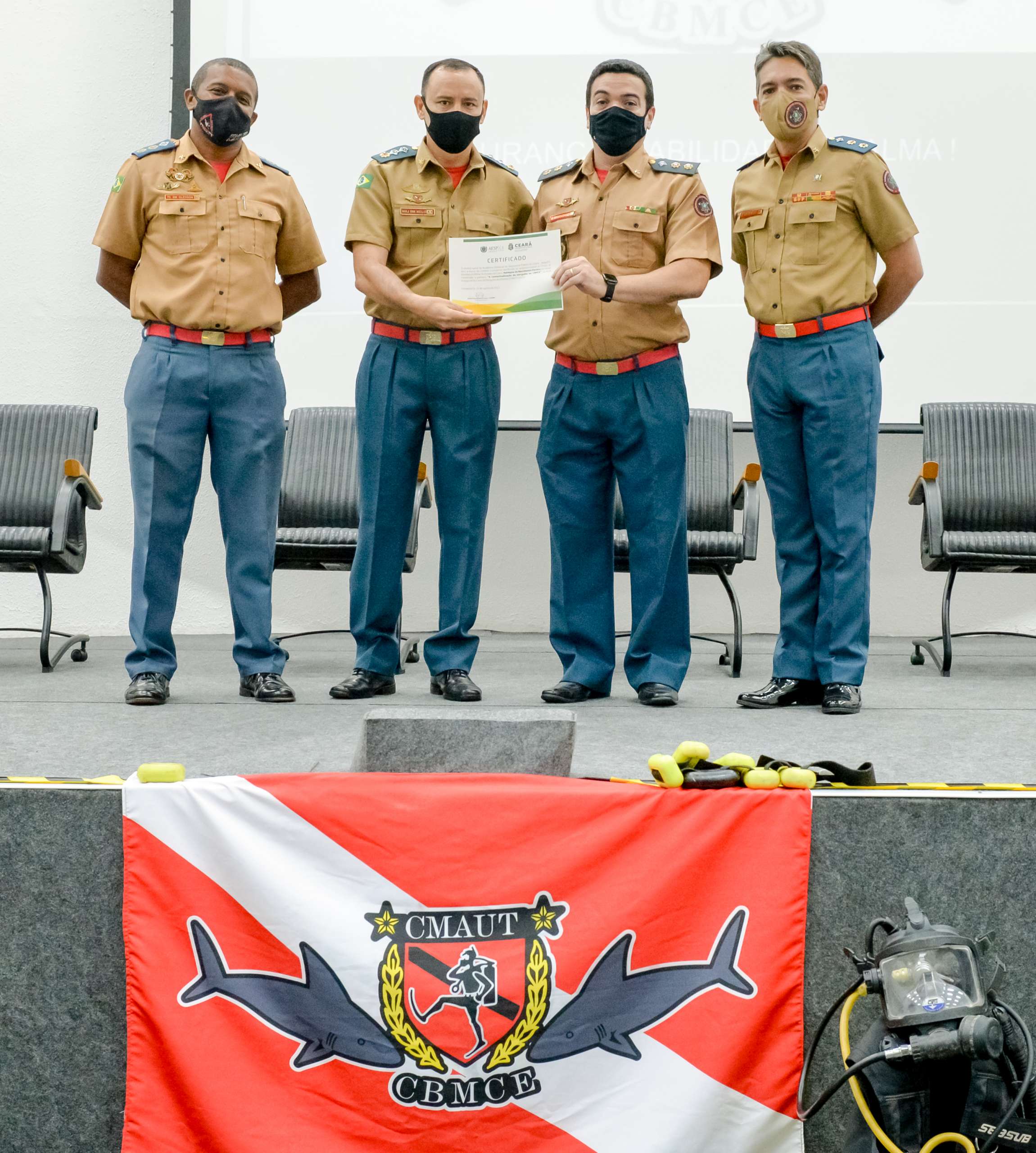 Aesp promove Curso de Mergulho Autônomo para bombeiros militares