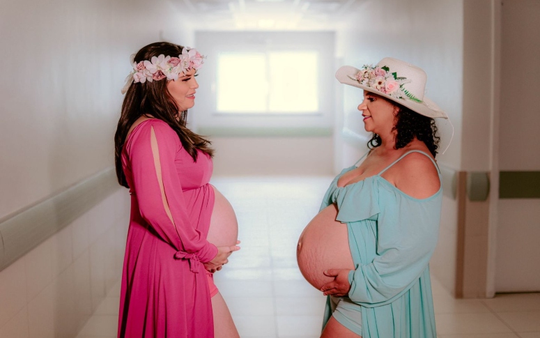 Ensaio fotográfico marca Dia da Gestante no HRN; unidade está há 68 dias sem óbitos maternos por Covid-19