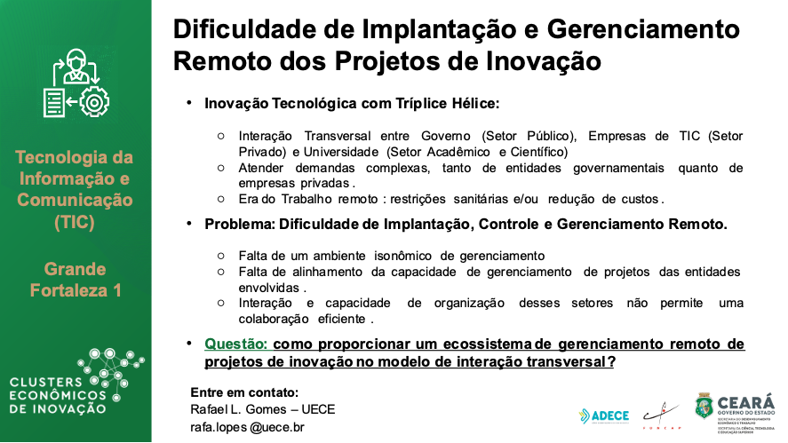 Professores da Uece estão à frente de sete projetos de Clusters Econômicos de Inovação