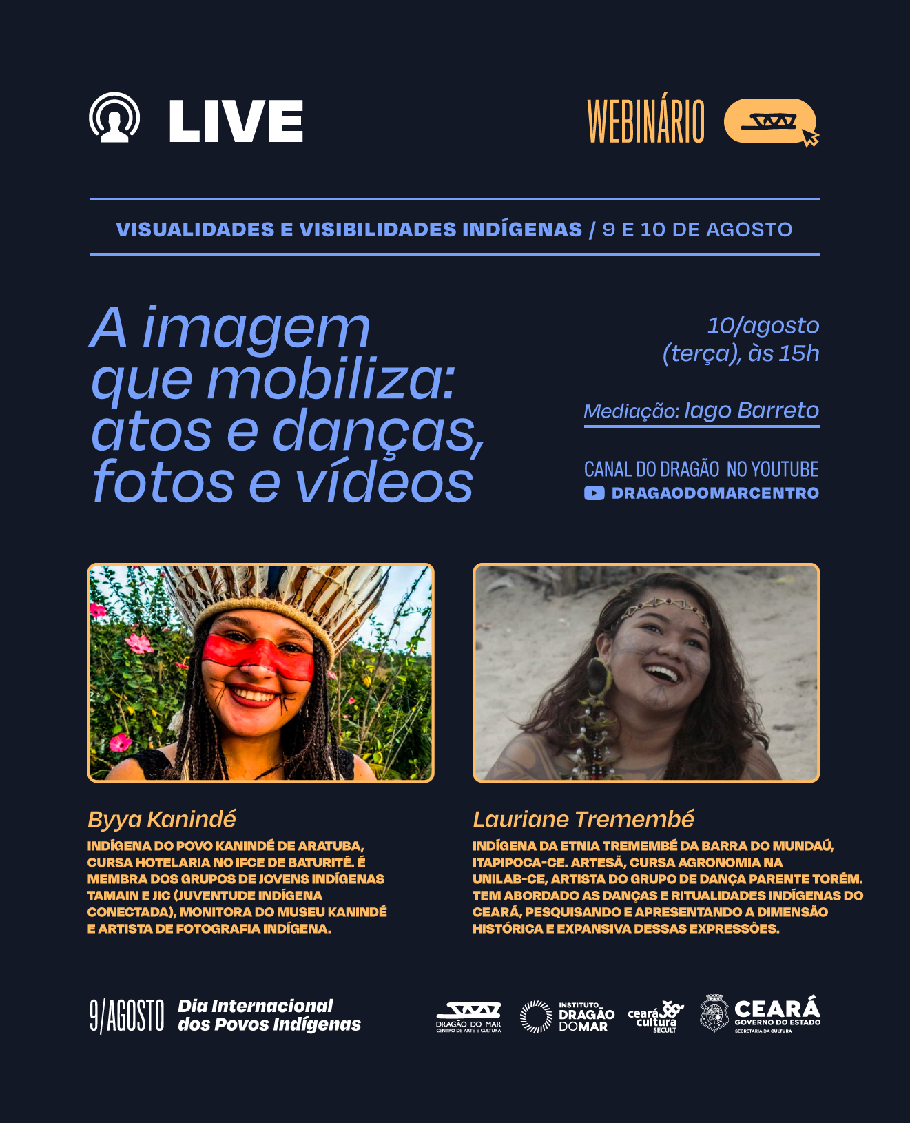 Dragão do Mar celebra Dia Internacional dos Povos Indígenas com webinário a partir desta segunda (9)