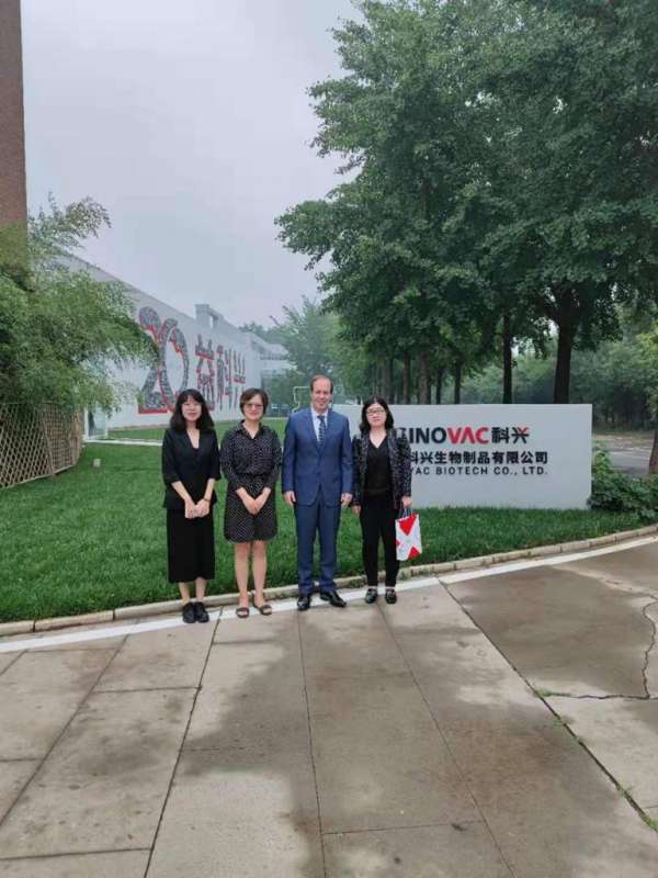 Agenda de missão internacional efetiva negócios e contatos para compra de vacinas