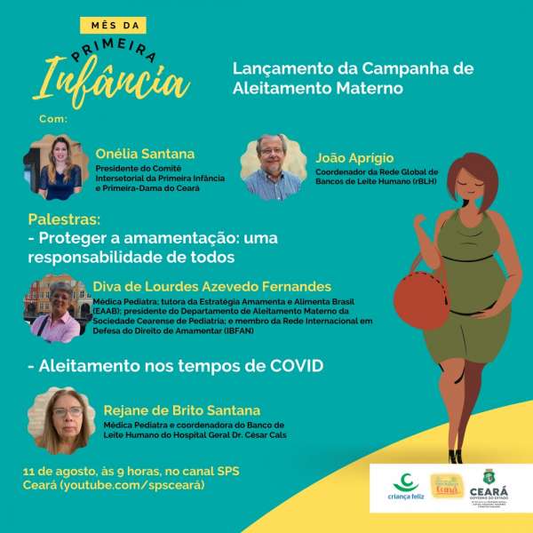 Mês da Primeira Infância: Governo do Ceará promove Seminário Estadual do Aleitamento Materno
