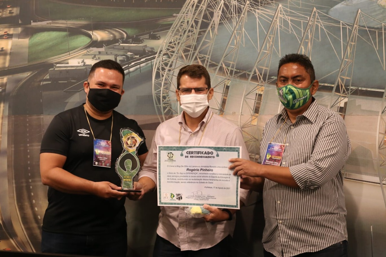 Secretaria do Esporte e Juventude recebe Prêmio “De Olho no Lance – Eu faço a Diferença”