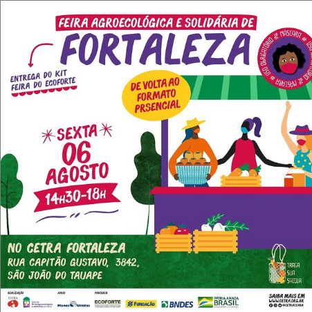 Feira Agroecológica e Solidária de Fortaleza retoma atividades presenciais