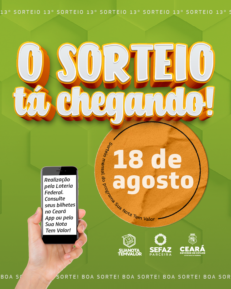 Sua Nota Tem Valor sorteia mais R$ 475 mil em prêmios nesta quarta-feira (18/8)