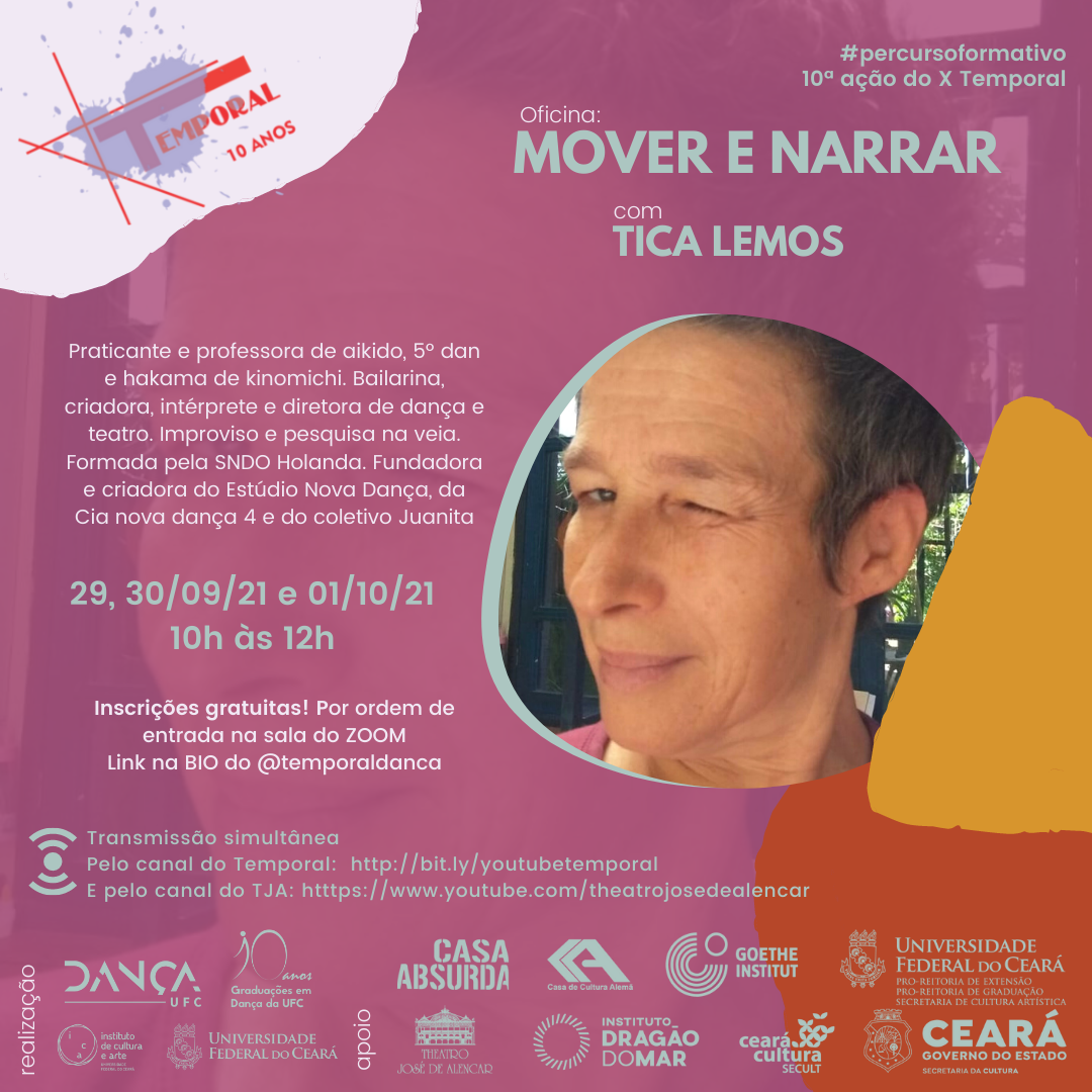 Tica Lemos (DF) ministra oficina com transmissão pelo YouTube do Theatro José de Alencar