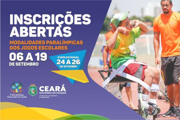 Sejuv está com inscrições abertas para modalidades paralímpicas dos Jogos Escolares 2021