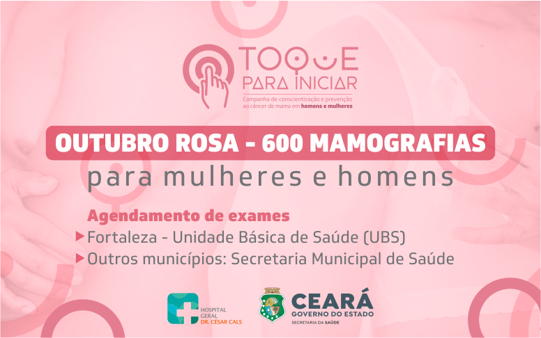 HGCC amplia o número de mamografias e oferta 600 exames para mulheres e homens