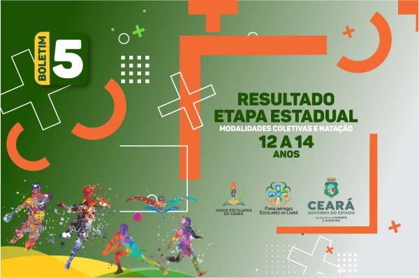 Sejuv divulga boletim Nº 5 resultados da etapa Estadual dos Jogos Escolares