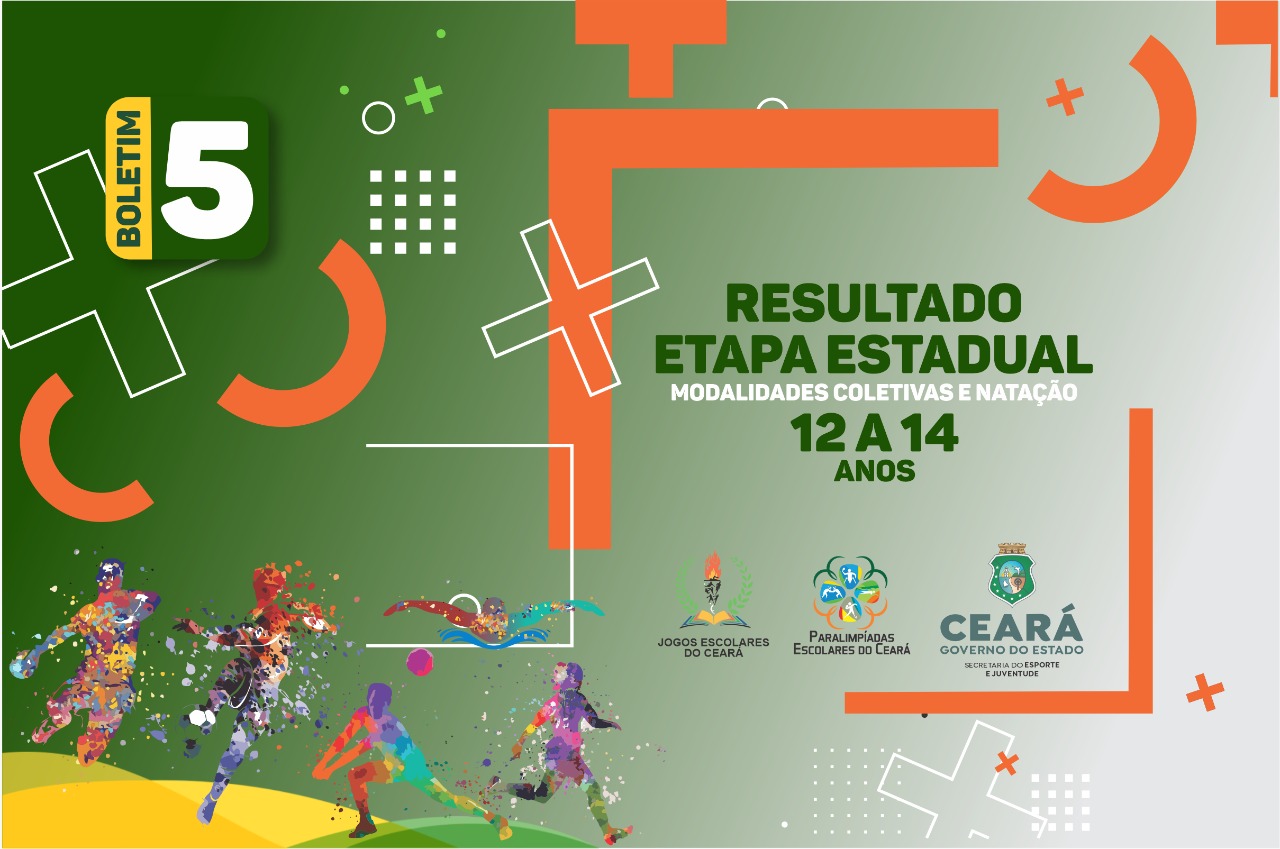 Sejuv divulga boletim Nº 5 resultados da etapa Estadual dos Jogos Escolares