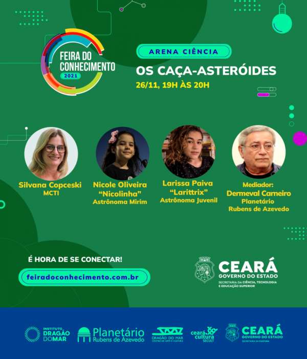 Planetário Rubens de Azevedo participa da Feira do Conhecimento nesta sexta (26) e lança novas aulas do Curso Popular de Astronomia a partir deste sábado (27)