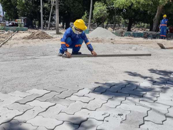 Obra de requalificação da Lagoa da Maraponga chega a 45% de execução