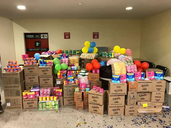 Sistema Sedet doa 45 mil unidades de absorventes descartáveis arrecadados durante a Semana do Servidor