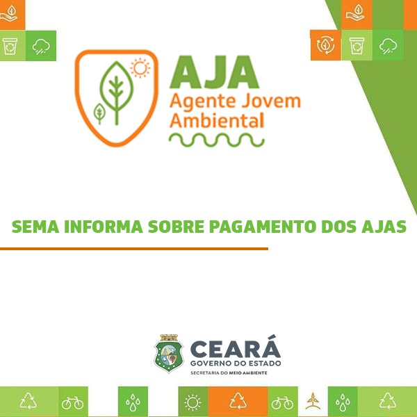 Sema informa sobre pagamentos do Programa Agente Jovem Ambiental