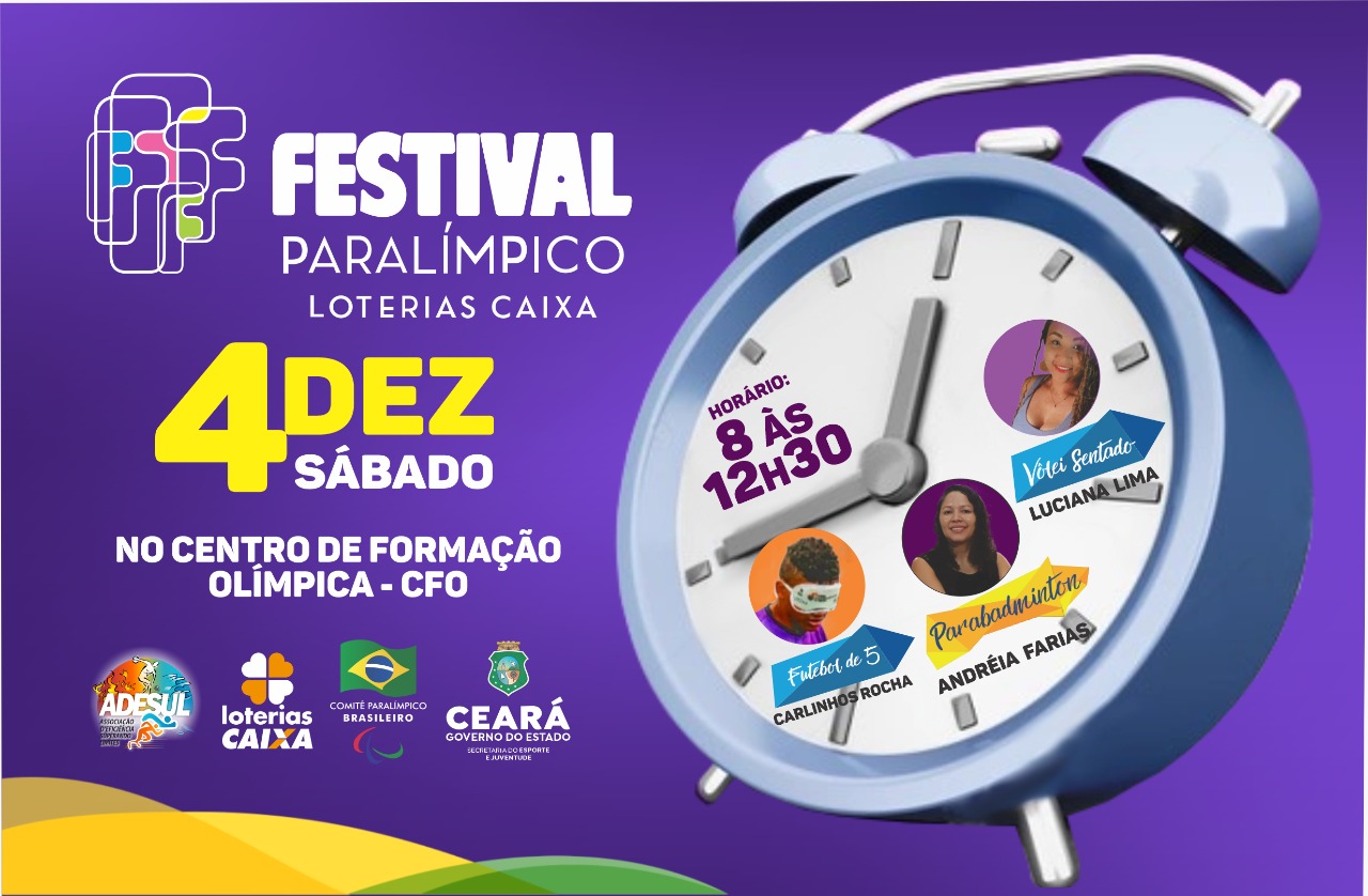 3º Festival Paralímpico será realizado neste sábado (4)
