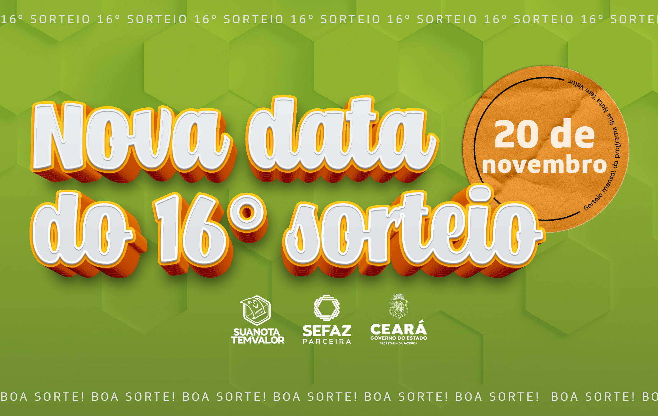 Sorteio do Sua Nota Tem Valor é adiado para próximo sábado (20)