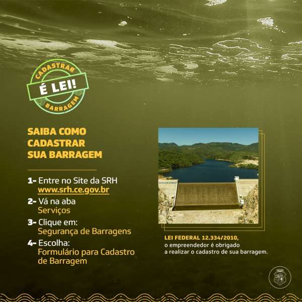 Cadastro Estadual de Barragens permite tomadas de decisões em situações de emergência