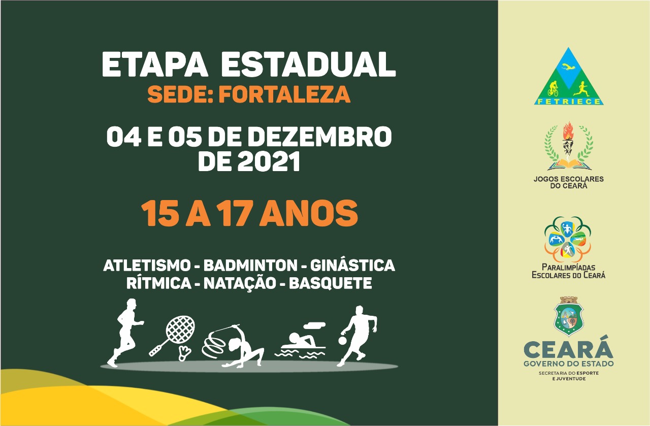 Sejuv realiza etapa estadual dos Jogos Escolares na categoria 15 a 17 anos, neste final de semana