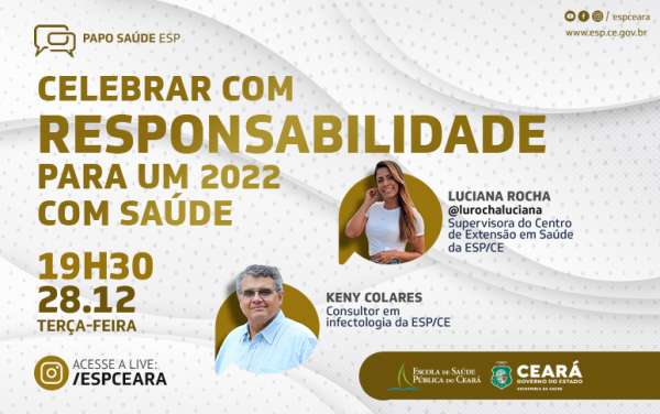 Papo Saúde reforça orientações para prevenir o contágio da Covid-19 e outras síndromes gripais durante o Réveillon