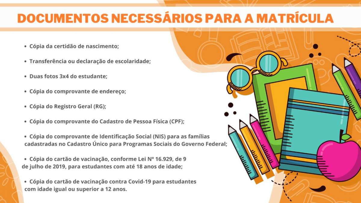 Matrícula para novatos começa nesta quarta-feira (12) nos municípios do Interior