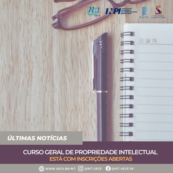 Curso Geral de Propriedade Intelectual está com inscrições abertas